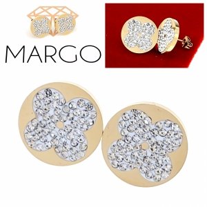 gold earrings made of stainless steel