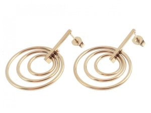 EARRINGS SILVER STAINLESS STEEL CELEBRITY