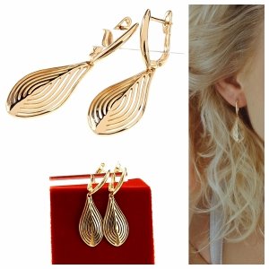 exclusive swarovski gold-plated earrings