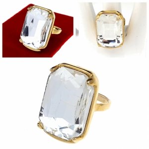 3735j Pierścionek złoty stal chirurgiczna 316L nierdzewna 