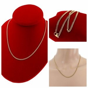 1433 Złoty łańcuszek 45cm stal chirurgiczna 316L nierdzewna 