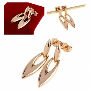 2154 Złote kolczyki pozłacane 18k Xuping wiszące 