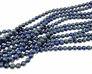 sz193 Naturalne koraliki z jaspisu sezamowego/kiwi, imitacja chryzokoli i lapis lazuli, barwione, okrągłe, 8 mm, otwór: 1 mm, ok 48 sztuk