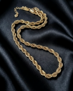 4776 Złoty łańcuszek celebrytka 44+5cm naszyjnik pozłacany 14k 