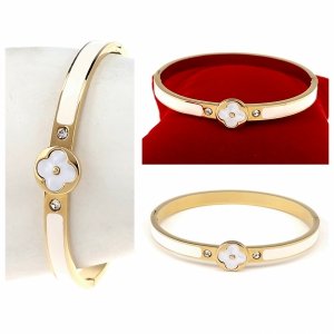 012 Bransoletka złota 6cm stal chirurgiczna bangla 316L