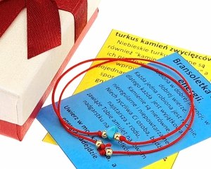 e37 Bransoletka dobrej energii - turkus kamień naturalny sznurek