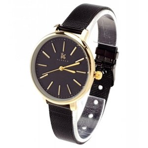 680c Zegarek damski Kurren elegancki klasyk czarny stal chirurgiczna