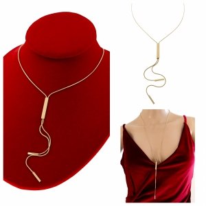 4261 Złoty łańcuszek 60+5 naszyjnik stal chirurgiczna nierdzewna 316L krawatka