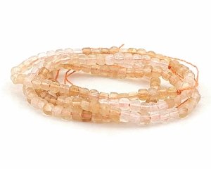 2121 Cytryn kamień naturalny fasetowany 2x2x2mm sznur 38cm