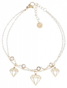 @420 Bransoletka złota 18+3 stal chirurgiczna 316L celebrytka