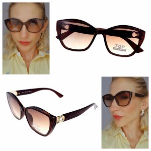 ok103 Damskie okulary przeciwsłoneczne muchy ozdobne UV400