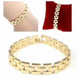 365l Bransoletka złota elegancka 21cm pozłacana 14k Viki Lady 