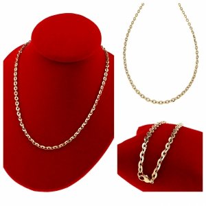 3090 Złoty łańcuszek 50cm stal chirurgiczna 316L nierdzewna 