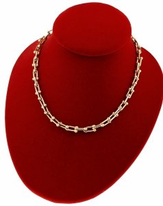 2188 Złoty łańcuszek 41+5cm naszyjnik stal chirurgiczna nierdzewna 316L