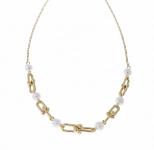 634 Złoty łańcuszek naszyjnik 40+5cm pozłacany 14k 