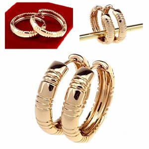 3096a Kolczyki złote pozłacane 18k Xuping wiszące koła