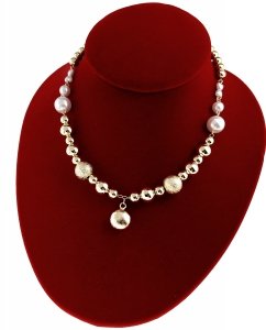 4000 Złoty łańcuszek naszyjnik 40+5cm pozłacany 14k perły 