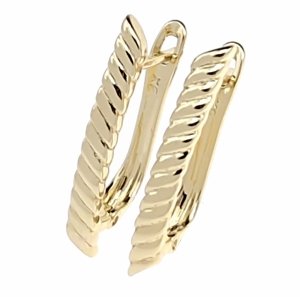 4157 Kolczyki złote pozłacane wiszące 14K Xuping 