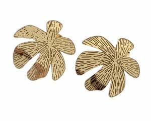 2386 Kolczyki złote stal chirurgiczna 316L wtyczki stal nierdzewna