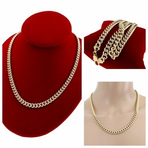 394 Złoty łańcuszek celebrytka 50cm naszyjnik pozłacany 14K 