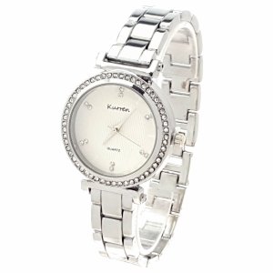 2833c Ekskluzywny damski srebrny zegarek Kurren klasyk