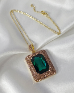 1929f Naszyjnik biżuteria królewska 45+5cm pozłacany 14k