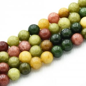 4984 Agat kamień naturalny kula 8mm pasmo 38cm