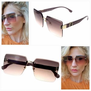 ok83 Damskie okulary przeciwsłoneczne ozdobne lato wakacje UV400