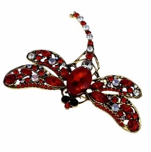 915 Elegancka broszka przypinka cyrkonia cyrkonie błyszcząca