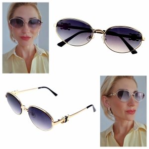 3709 Damskie okulary przeciwsłoneczne muchy ozdobne UV400 