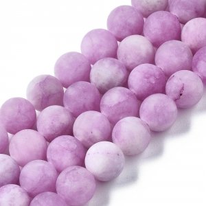 1443 Jadeit kamień naturalny 8mm pasmo 38cm