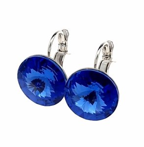 3608 Kolczyki srebrne pozłacane białym złotem wiszące Xuping