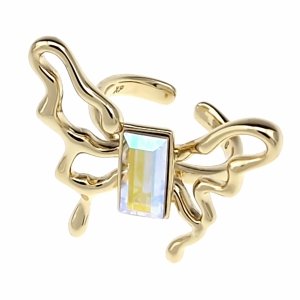 1925g Pierścionek złoty pozłacany 14k cyrkonie Austrian Crystal