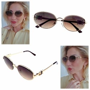 ok118 Damskie okulary przeciwsłoneczne muchy ozdobne UV400