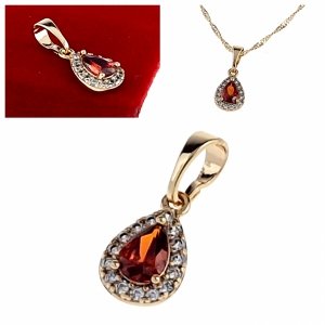 1540 Złota zawieszka cyrkonie błyszcząca pozłacana 18k Xuping