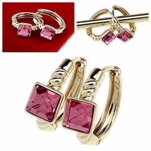 2719 Kolczyki złote pozłacane  wiszące 14K Xuping 