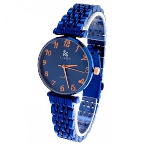 4747 Ekskluzywny damski niebieski zegarek Kurren klasyk
