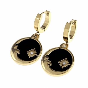 Золотые серьги из нержавеющей стали