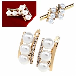 эксклюзивные серьги с позолотой swarovski
