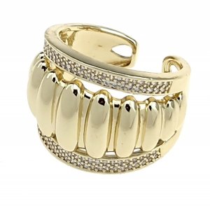 кольцо. 18,30 мм золотая нержавеющая сталь