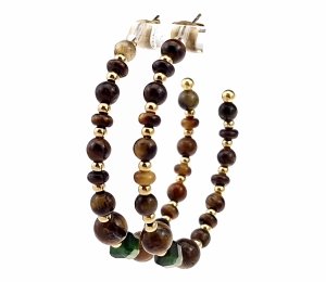 Золотые серьги из нержавеющей стали