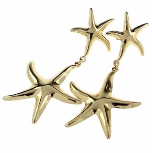 Золотые серьги из нержавеющей стали