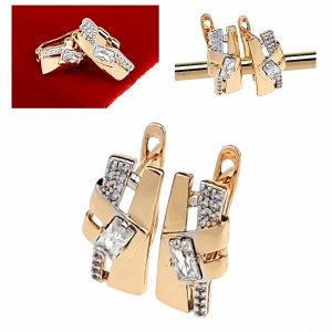 эксклюзивн<br />ые серьги с позолотой swarovski 