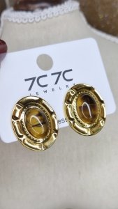 Золотые серьги из нержавеющей стали