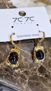 Золотые серьги из нержавеющей стали