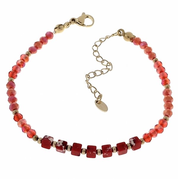 BRACELET GOLD CELEBRITY NEREZOVÁ OCEL