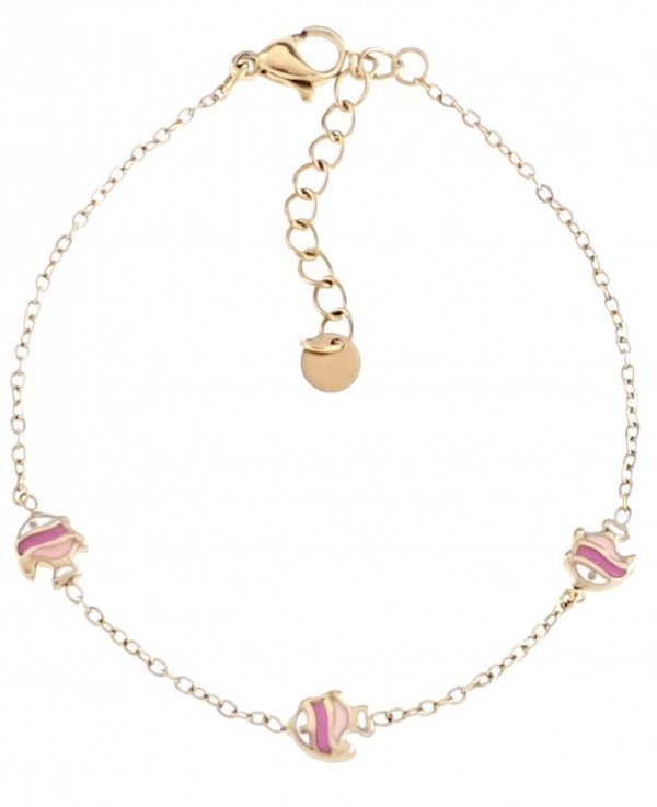 BRACELET GOLD CELEBRITY NEREZOVÁ OCEL