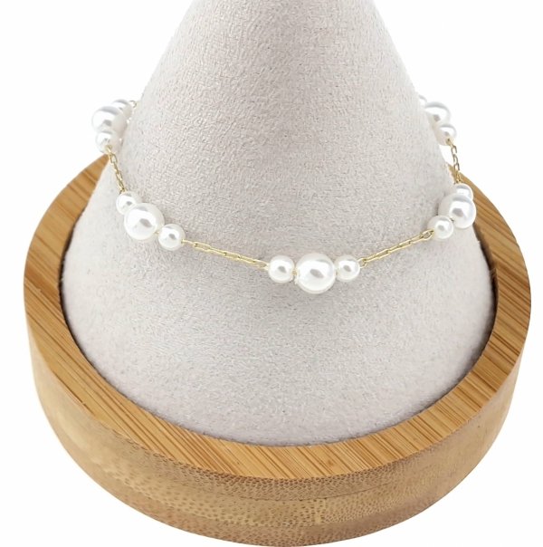 BRACELET GOLD CELEBRITY NEREZOVÁ OCEL