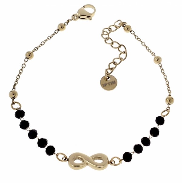 BRACELET GOLD CELEBRITY NEREZOVÁ OCEL