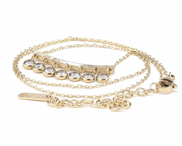 GOLDEN CHAIN CELEBRITY NÁHRDELNÍK NEREZ